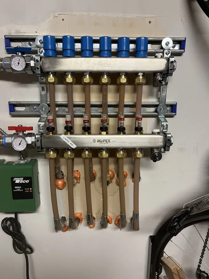 Plumber performing Gas Line Installation at a residential property in San Pablo